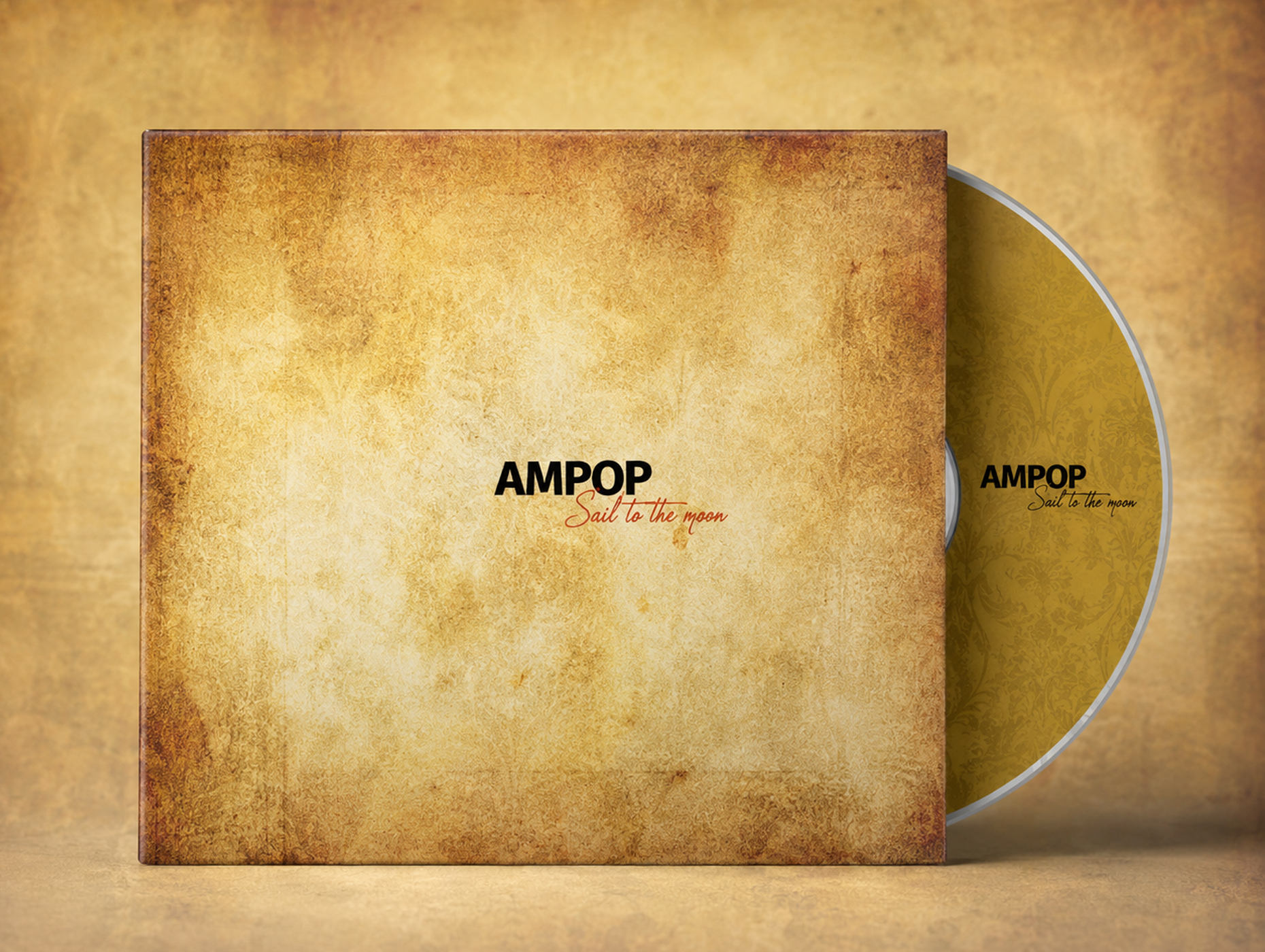 Ampop — Sail To The Moon, distressed parchment cover